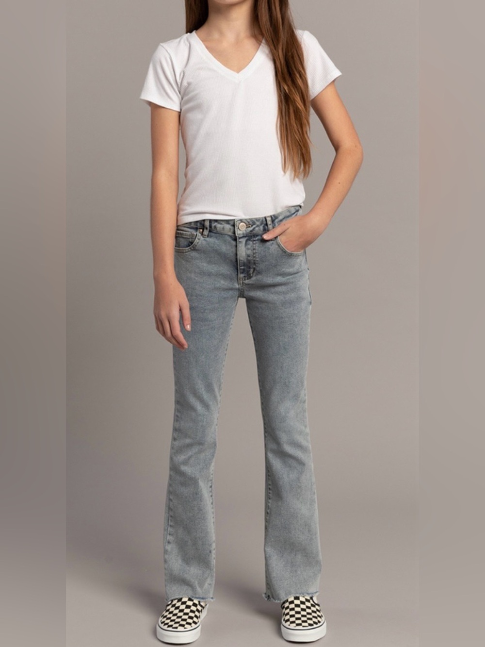 EUC RSQ Girls Low Rise Flare Jeans